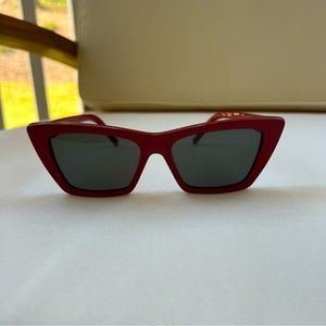 Saint Laurent Mica red sunglasses